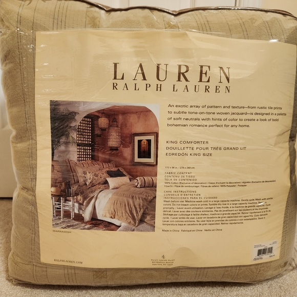 Ralph Lauren Bedding Nwt Ralph Lauren Marrakesh King Comforter